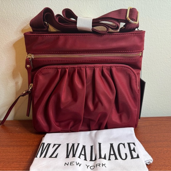NWT MZ Wallace Evie Crossbody in Cranberry - Picture 1 of 9